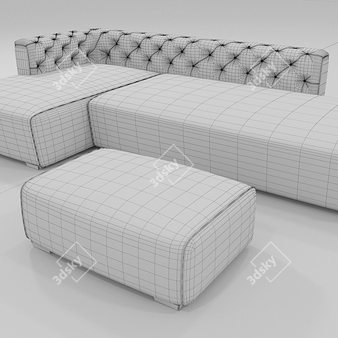 New York Sofa and Banquet 3D model image 3