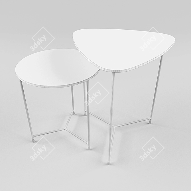 Air 45 & Air 55: Modern Mini Tables 3D model image 2