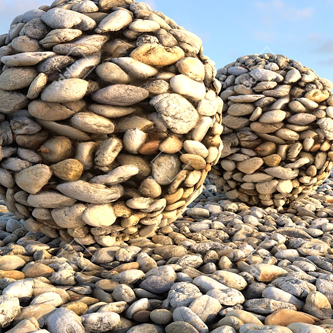 High-Quality Gravel Textures - 3D Model 3D model image 2