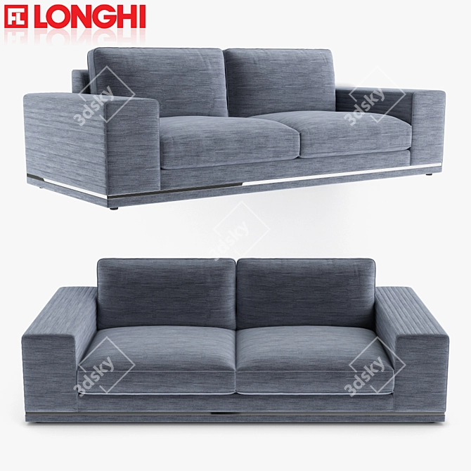 Elegant Longi-Cohen Sofa 3D model image 1
