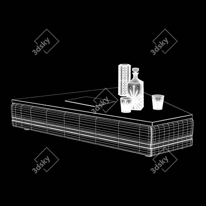 Elegant Longi Cohen Divider Table 3D model image 2