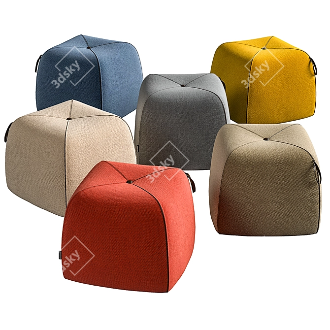 Luxuriously Stylish Koleksiyon Suri Pouf 3D model image 1