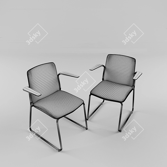 EMA Lightweight Chair by ENEA 3D model image 3