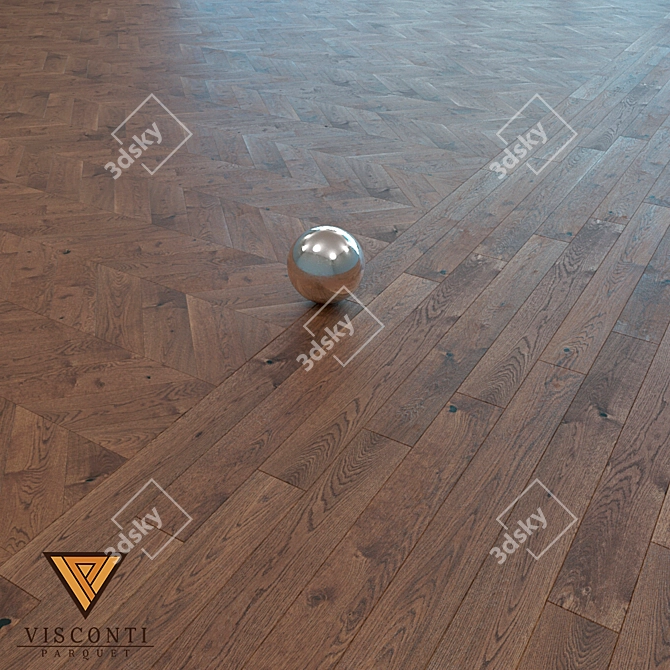 Title: Visconti Parquet - French Christmas Tree 3D model image 1