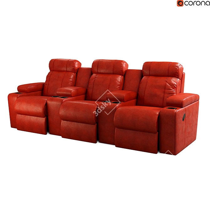 Ultimate Home Theater Chair 3D model image 1