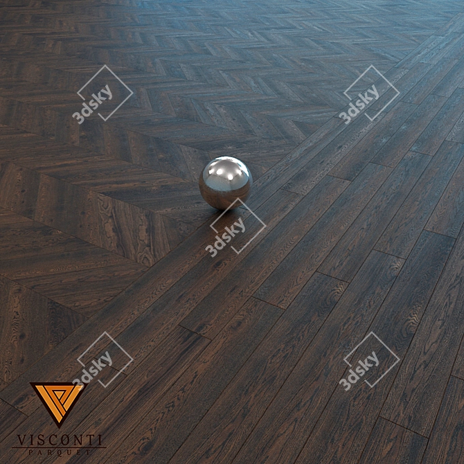 Visconti Parquet French Christmas Tree - Massive Board 3D model image 1