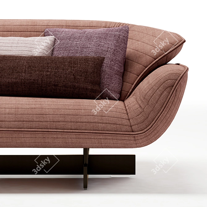 Luxurious 550 Beam Sofa 3D model image 3