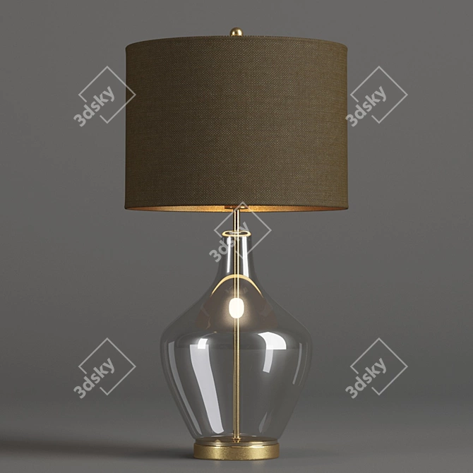 Elegant John Lewis Ursula Table Lamp 3D model image 1