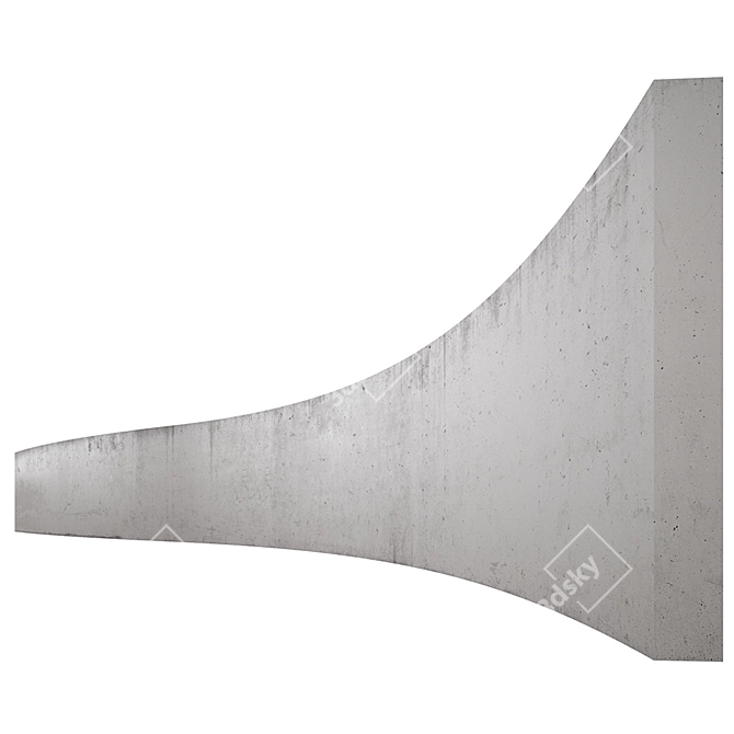 High-Quality 15m Concrete Texture 3D model image 1