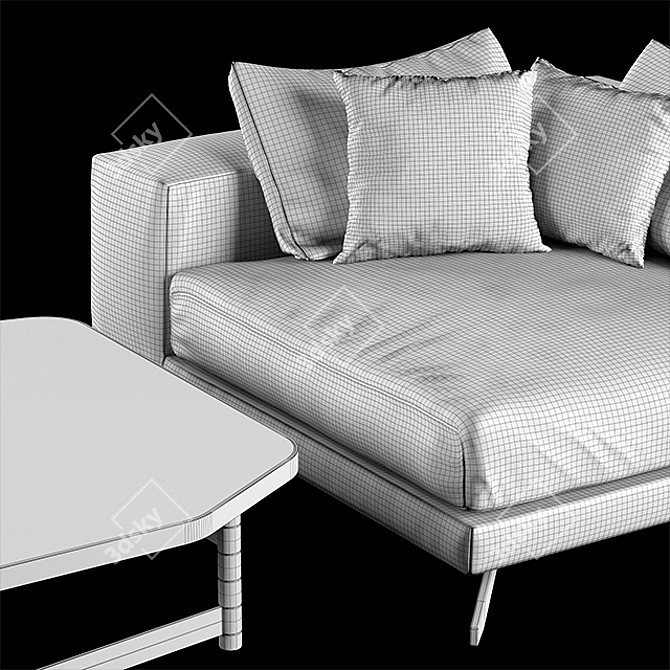 Modern X-One Sofa Or Table Set 3D model image 3