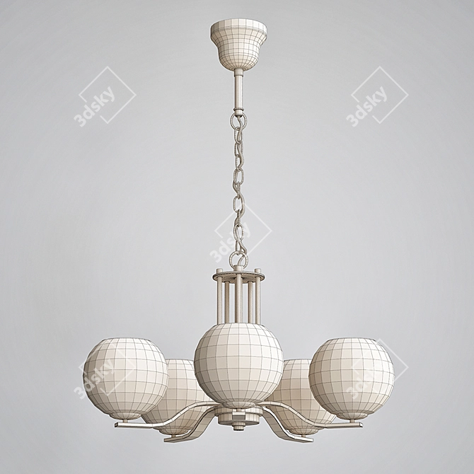 Modern Pendant Light Fixture - IKEA MINUTES 3D model image 3