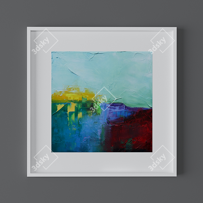 Vibrant Abstract Art Set 3D model image 1