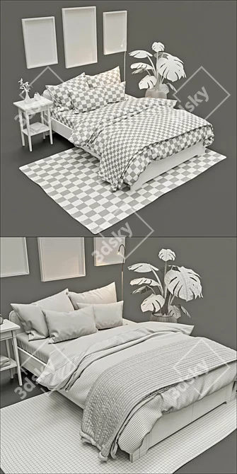 IKEA Home Essentials Set 3D model image 3