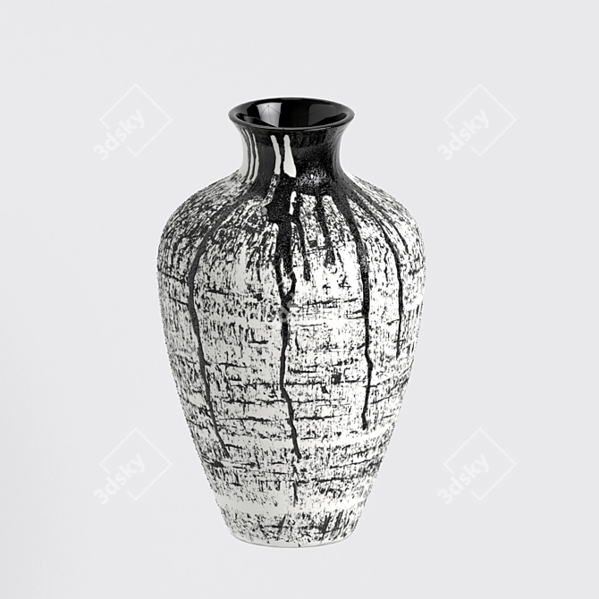 Magma Maxi Textured Vase 3D model image 2