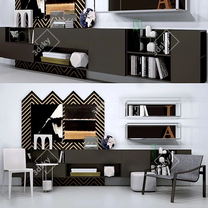 MOLTENI COLLECTION: Modern Elegance for Your Space 3D model image 1