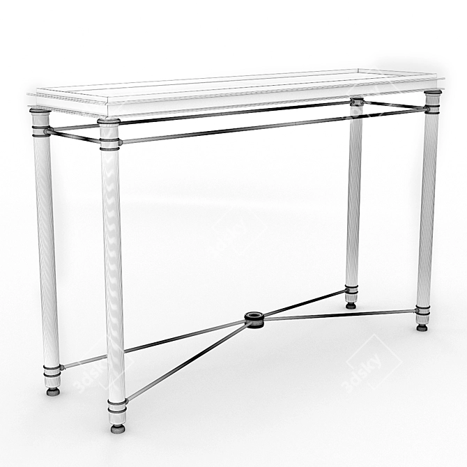 Elegant Faurbourg Console: French Chic for Your Home 3D model image 3