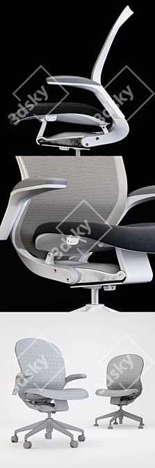 ASIS FOLLOW Mesh Rolling Chair 3D model image 2