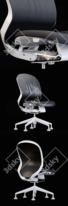 ASIS FOLLOW Mesh Rolling Chair 3D model image 3