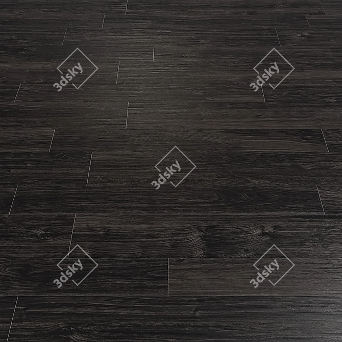 Title: Sant Agostino Black Wood Tile 3D model image 3