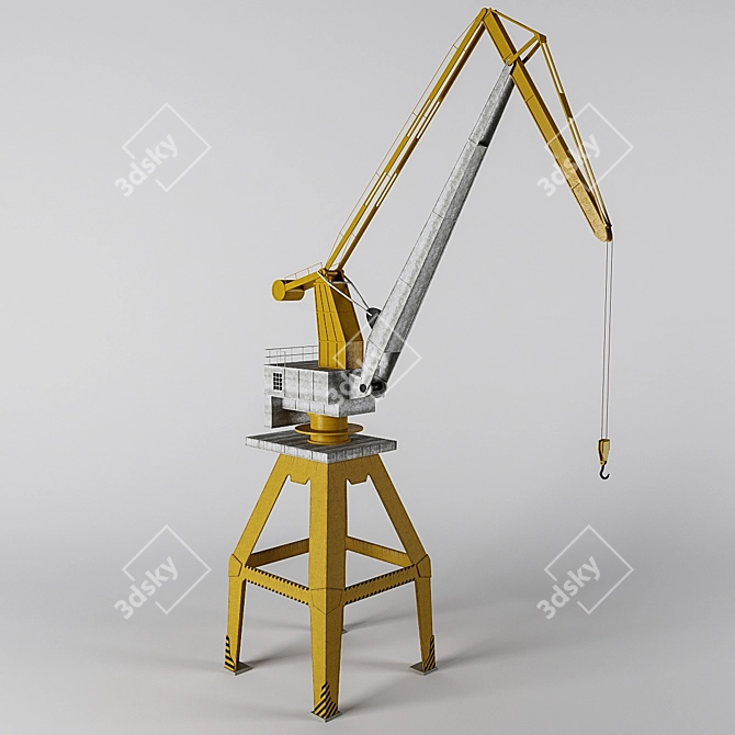 Battlefield 3 Shipbuilding Crane 3D model image 1