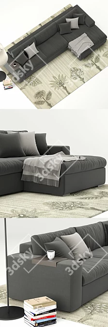Epika: Stylish and Modular Sofa 3D model image 2