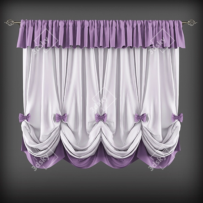 Short Classic Style Curtains

Короткие шторы в классическом стиле 3D model image 1