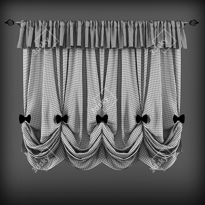 Short Classic Style Curtains

Короткие шторы в классическом стиле 3D model image 2