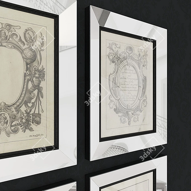  Renaissance Masterpiece Engravings 3D model image 3