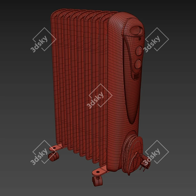 Efficient Heating with Radiator Scarlett 3D model image 2