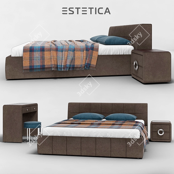 Astoria Bedroom Set 3D model image 1