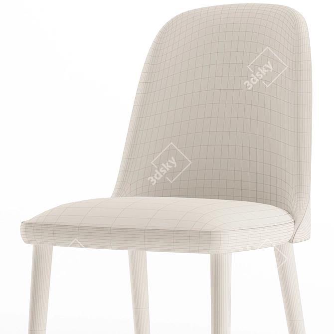 Afra Meka One Barstool: Modern Elegance & Comfort 3D model image 2