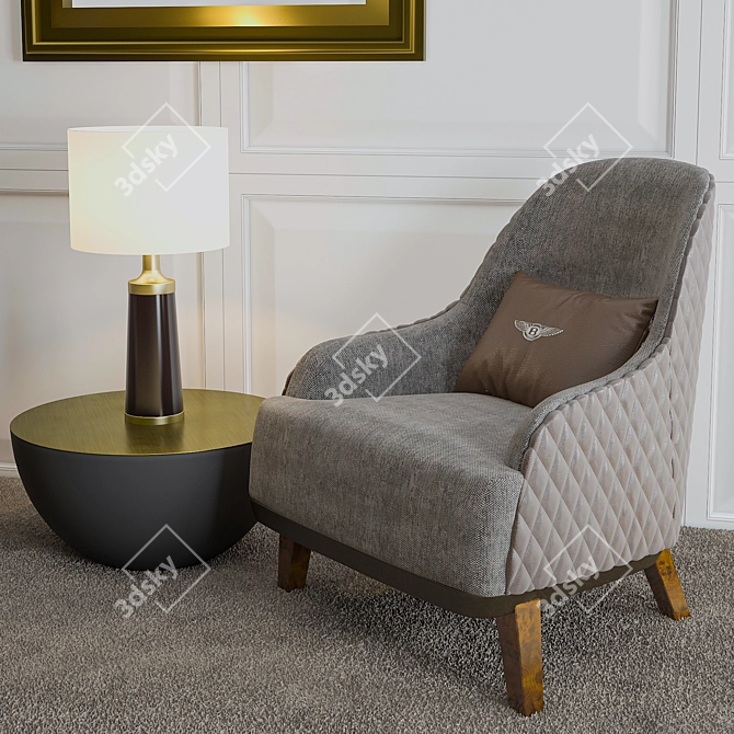 Modern Furniture Set 3D model image 2