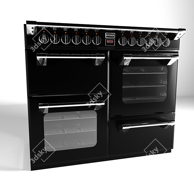 Stylish Stoves Richmond 1000DFT 3D model image 1