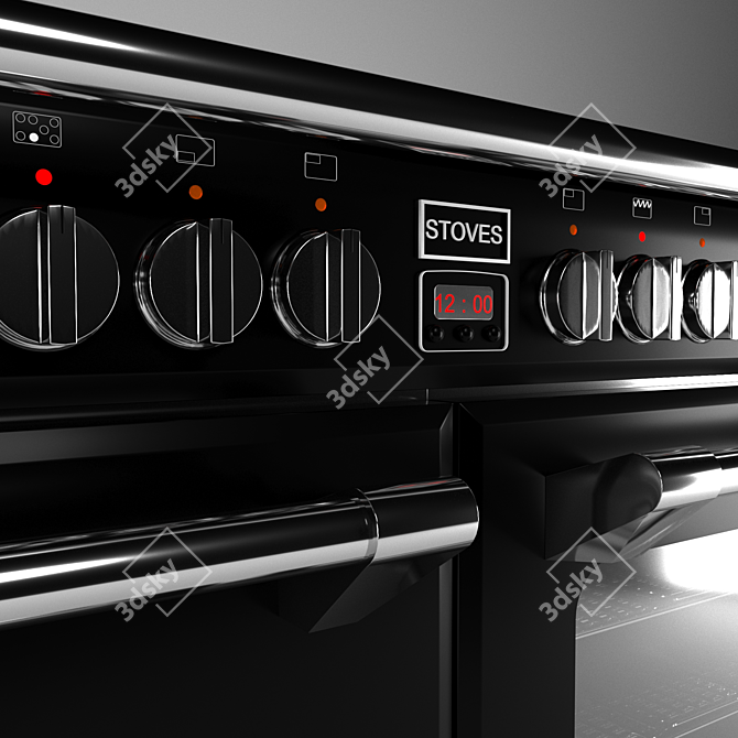 Stylish Stoves Richmond 1000DFT 3D model image 3