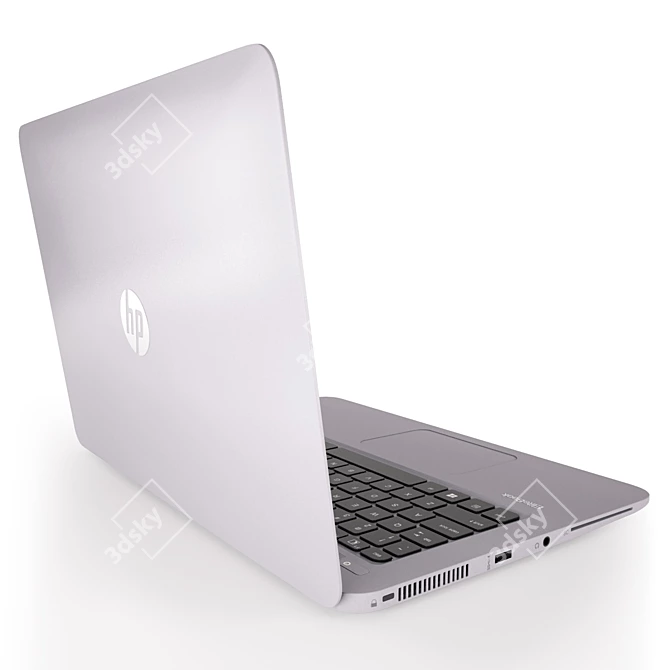 HP Elitebook 1040 G3: Streamlined Laptop Experience 3D model image 3