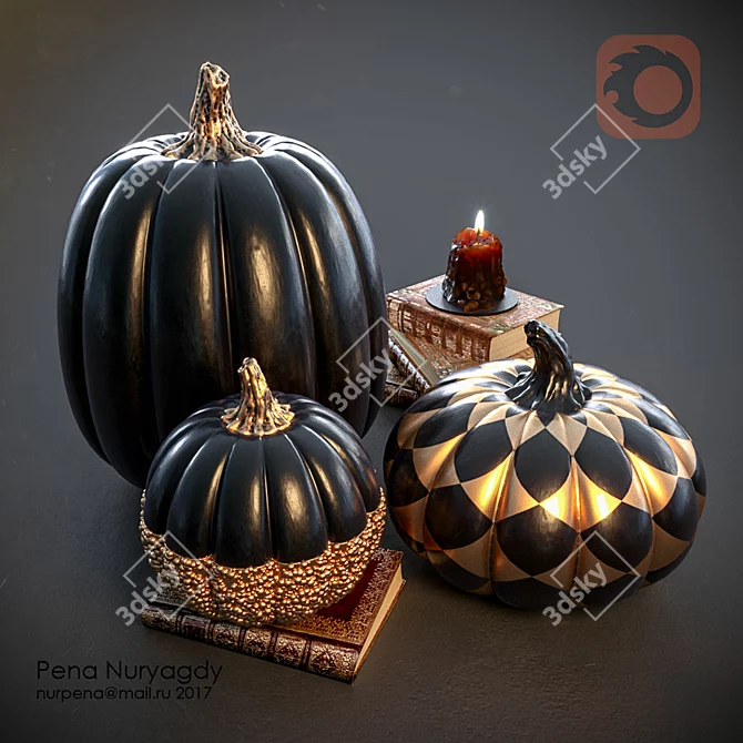 Spooky Pumpkin Delight 3D model image 1