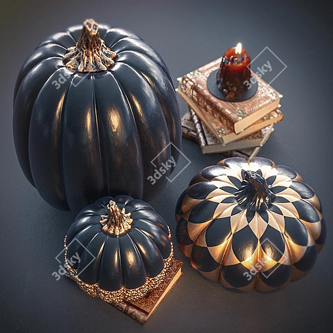 Spooky Pumpkin Delight 3D model image 2