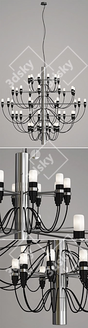 Title: Flos 2097 50 Chrome Chandelier 3D model image 2