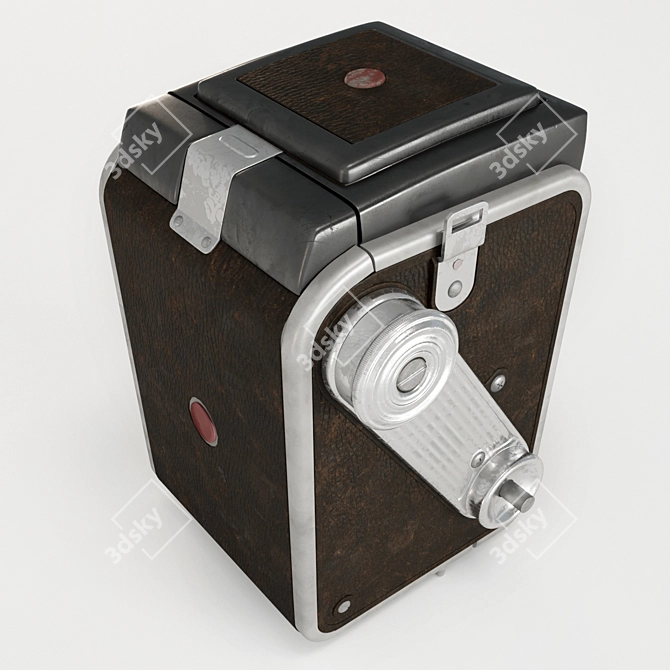 Vintage Duaflex IV Camera: High Poly, Full Unwrap 3D model image 2