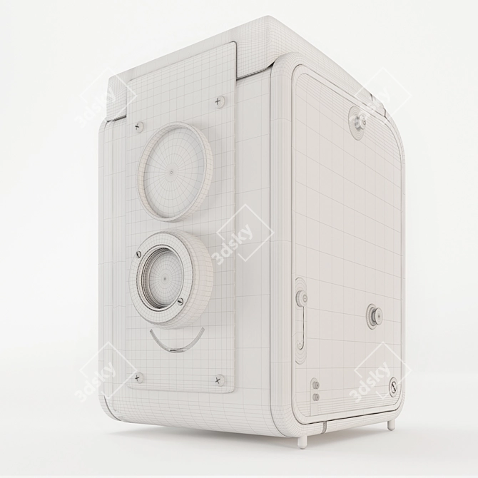Vintage Duaflex IV Camera: High Poly, Full Unwrap 3D model image 3