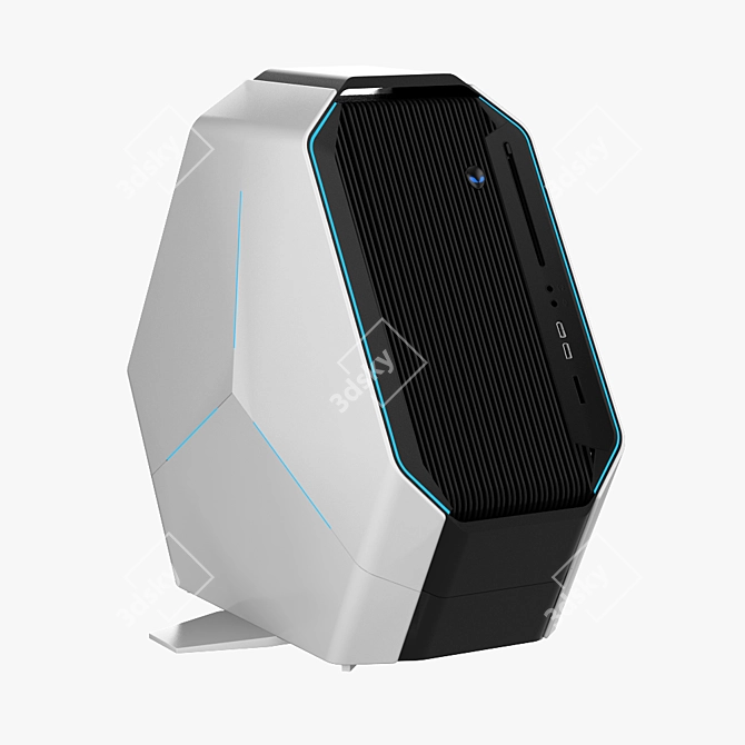 Dell Alienware Area 51 R2 Gaming Case 3D model image 1