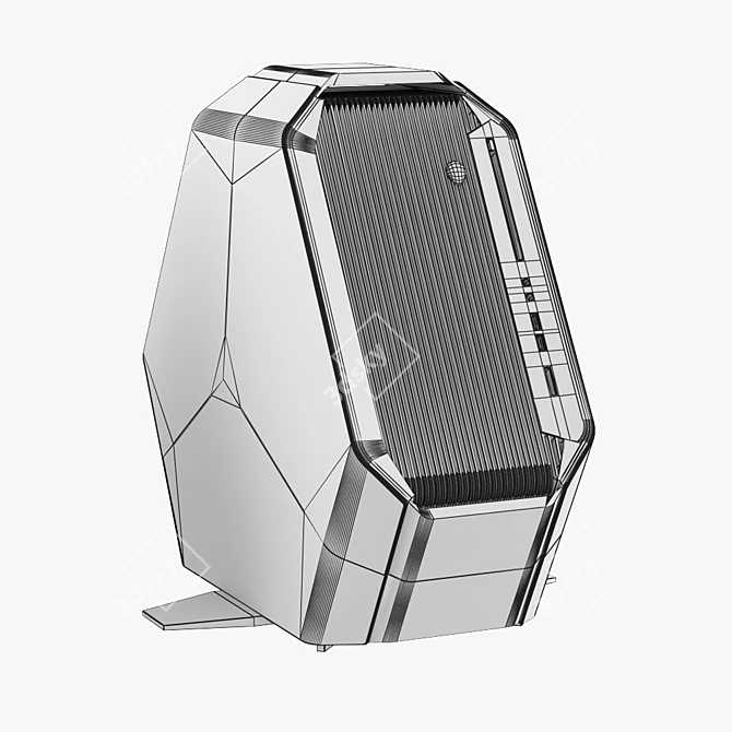 Dell Alienware Area 51 R2 Gaming Case 3D model image 3