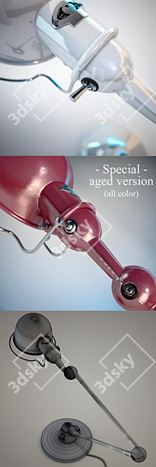 Vintage Jieldé Table Lamp: French Industrial Icon 3D model image 3