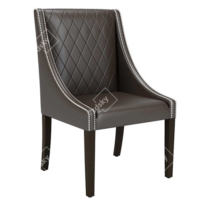 Diamant Leather Chair 3D model image 1