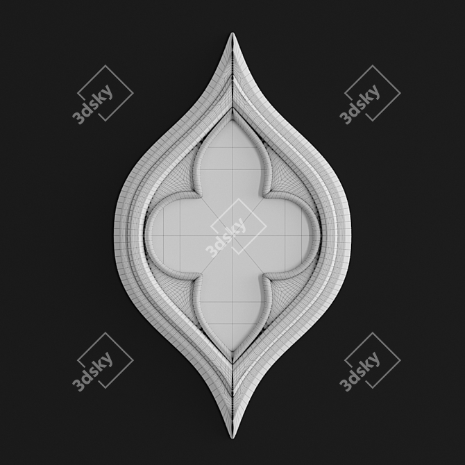 Elegant Reflection: UTTERMOST Pernilla S2 Mirror 3D model image 3