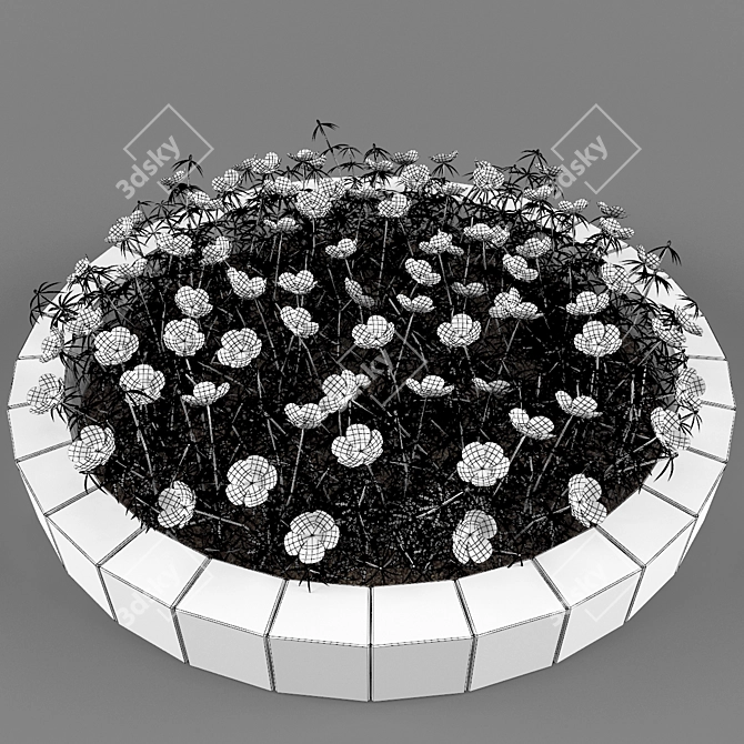 Vibrant Purslane: Eye-catching One-Year Plant 3D model image 3