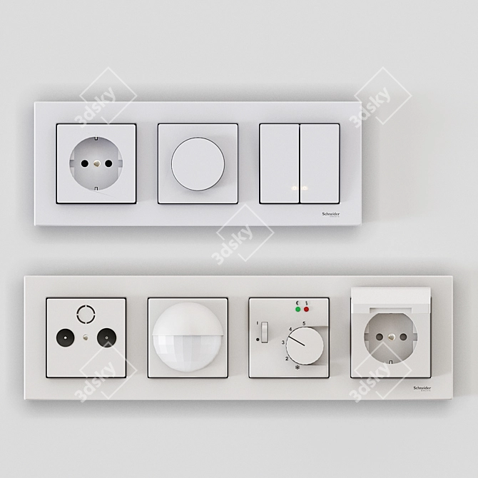 Title: M-Plan Minimalistic Switch 3D model image 2