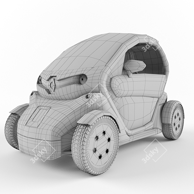 Renault Twizy: Lowpoly 3D Model 3D model image 2