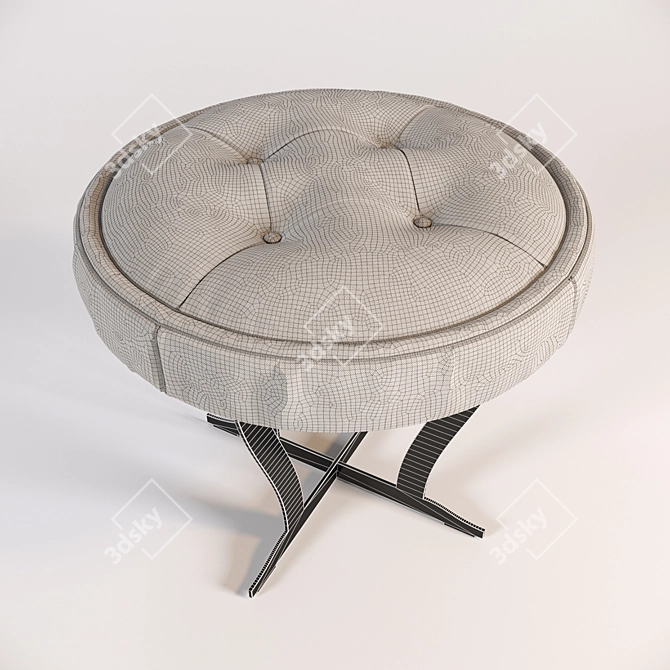 Luxurious Pouf by Alberta Salotti 3D model image 2