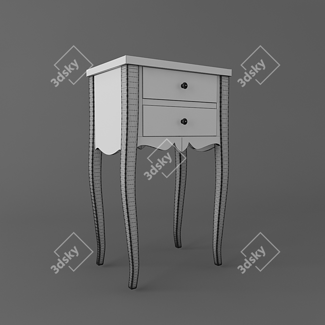 Elegant Isabella Costantini Bedside Table 3D model image 3